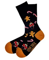 Love Sock Company Men's Christmas Nutcracker Novelty Unisex Crew Socks, Pack of 1