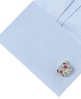 Ox & Bull Trading Co. Men's Sterling Silver English Bulldog Cufflinks