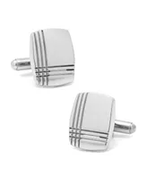 Ox & Bull Trading Co. Men's Stainless Steel Tartan Plaid Cufflinks and Stud Set, 6 Piece Set