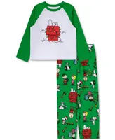 Briefly Stated Matching Toddler & Little Kids 2-Pc. Peanuts Pajamas Set