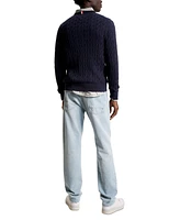 Tommy Hilfiger Men's Classic Cable Crewneck Sweater