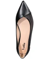 Vaila Shoes Women's Linda Pointed-Toe Flats-Extended sizes 9-14