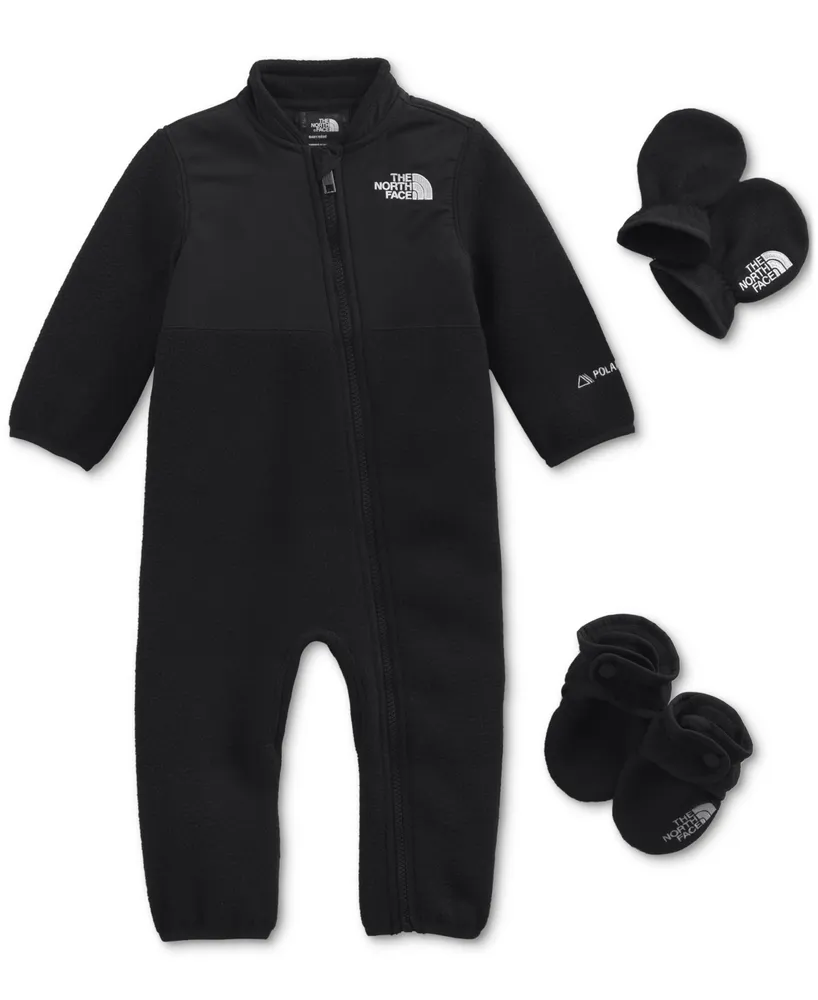 The North Face Baby Boys Fleece Coverall, Mittens and Socks, 3 Piece Set