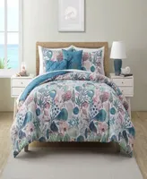 Vcny Home Ivory Coast Disperse Print Reversible Quilt Set Collection