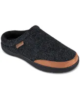 Haggar Men's Microsuede Trim Bumper Felt Clogs