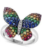 Effy Collection Multi Precious 1-3/4 ct. t.w. Ring in Sterling Silver