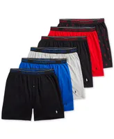 Polo Ralph Lauren Men's 5 +1 Free Bonus Pack. Cotton Classic-Fit Knit Boxers