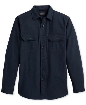 Pendleton Men's Burnside Solid Button-Down Flannel Shirt