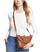 Michael Kors Women's Jet Set Charm Top Zip Leather Convertible Crossbody Shoulder Bag