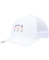 Big Boys and Girls Travis Mathew White Swim with Dolphins Flex Hat