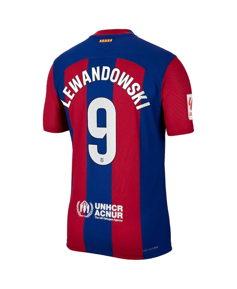 Men's Nike Robert Lewandowski Royal Barcelona 2023/24 Home Authentic Jersey