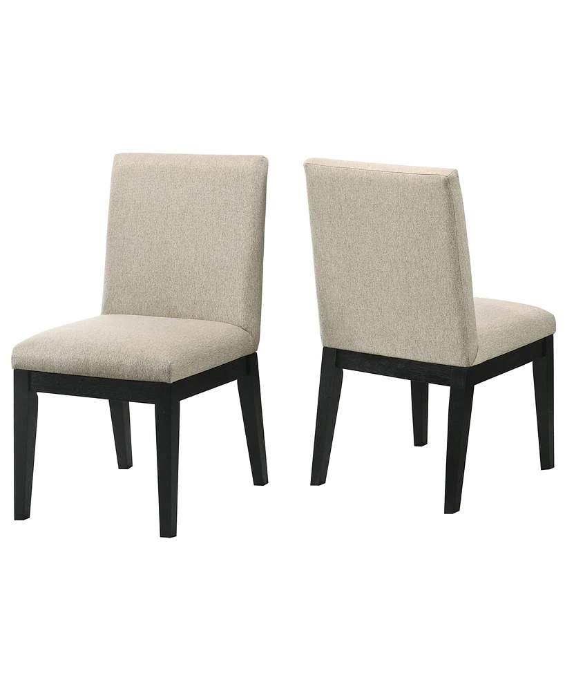 Best Master Furniture Terra 34" Linen Side Chairs, Set of 2