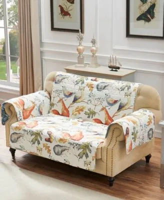 Greenland Home Fashions Willow Forest Friends Reversible Furniture Protector Collection