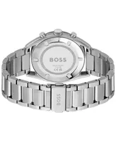 Hugo Boss Men's Top Quartz Fashion Chronograph Stainless Steel Watch 44mm