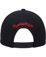 Men's Mitchell & Ness Black Portland Trail Blazers Hardwood Classics Mvp Team Script 2.0 Snapback Hat