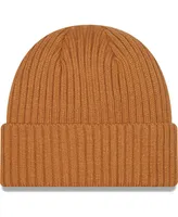 Men's New Era Light Brown Syracuse Orange Core Classic Cuffed Knit Hat