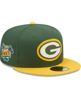 Men's New Era Green, Gold Green Bay Packers Super Bowl Xxxi Letterman 59FIFTY Fitted Hat