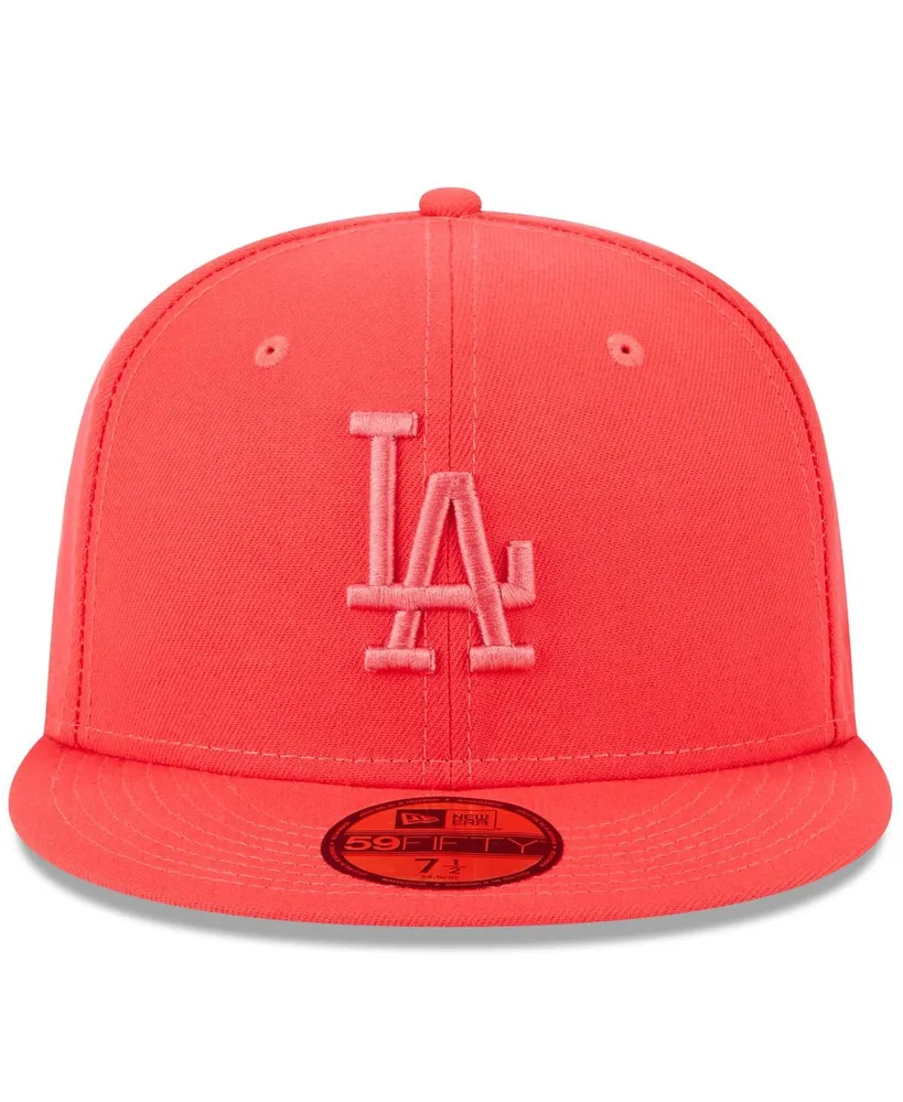 Men's New Era Red Los Angeles Dodgers 2023 Spring Color Basic 59FIFTY Fitted Hat