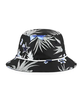 Men's '47 Brand Black Dallas Cowboys Dark Tropic Bucket Hat