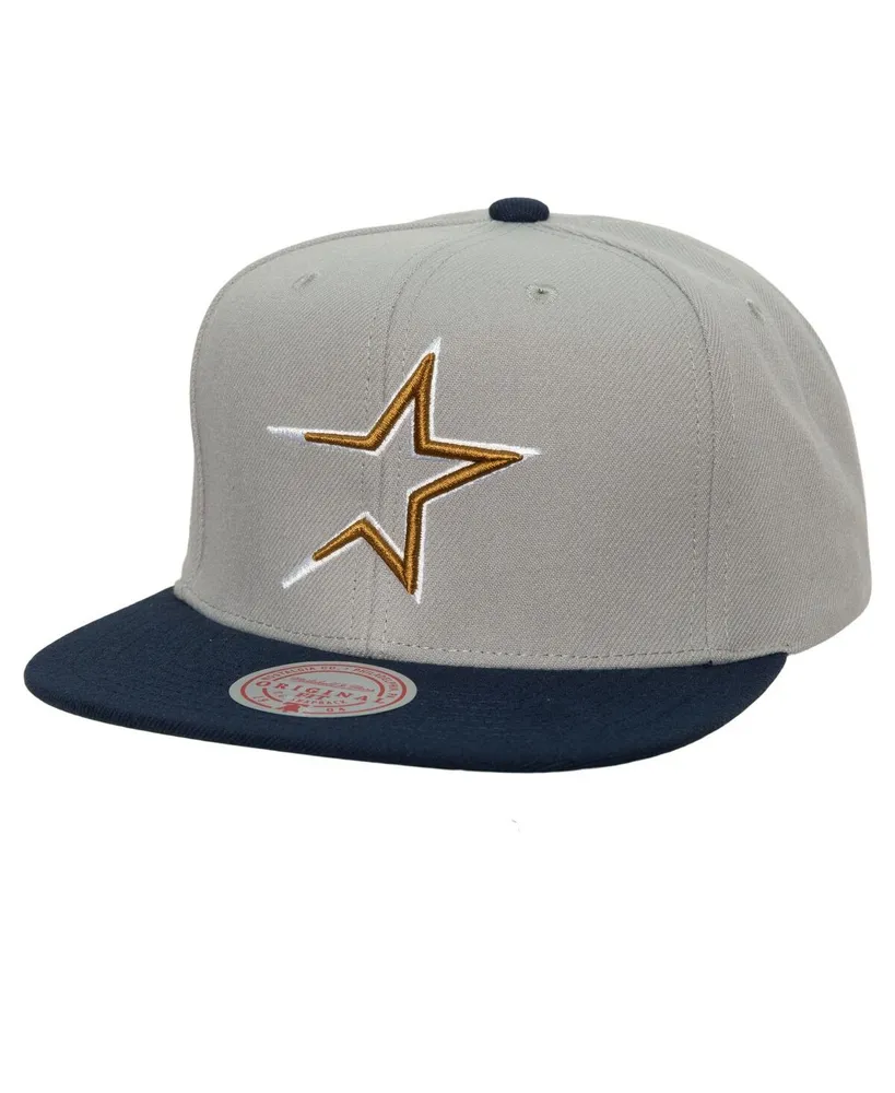 Mitchell & Ness Men's White Houston Astros Cooperstown Collection Pro Crown  Snapback Hat