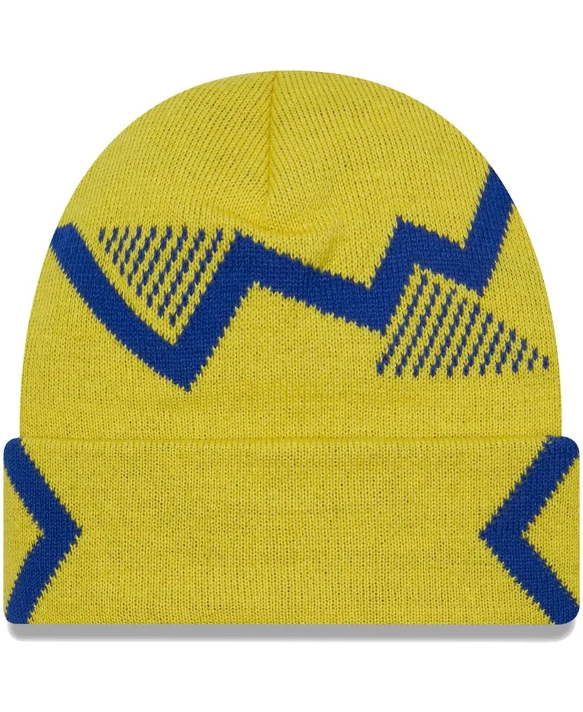 Men's New Era Yellow Chelsea Retro Short Cuffed Knit Hat