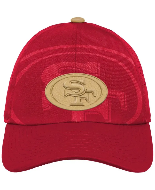 San Francisco 49ers Mitchell & Ness Youth Throwback Precurve Snapback Hat -  Scarlet