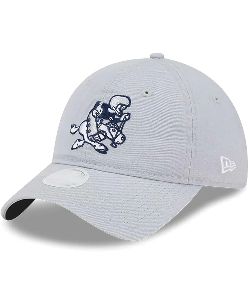 Women's New Era Gray Dallas Cowboys Throwback Main Core Classic 2.0 9TWENTY Adjustable Hat