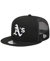 Men's New Era Black Oakland Athletics Trucker 9FIFTY Snapback Hat