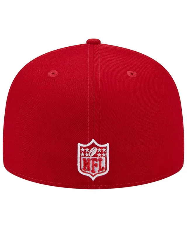 Men's New Era Scarlet/Gold San Francisco 49ers Super Bowl XXIX Letterman 59FIFTY Fitted Hat