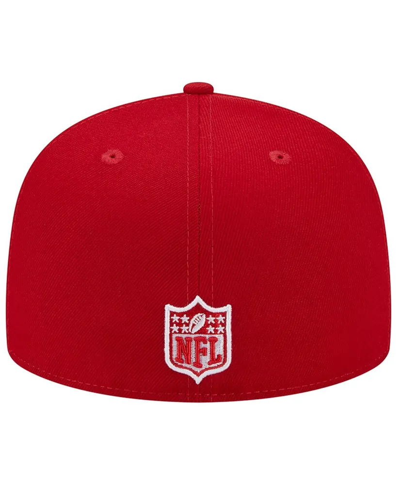 Men's New Era Scarlet Los Angeles Rams 1990 Hawaii Pro Bowl Main Patch 59FIFTY Fitted Hat