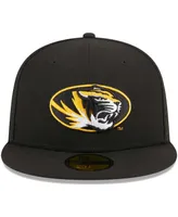 Men's New Era Black Missouri Tigers Evergreen 59FIFTY Fitted Hat