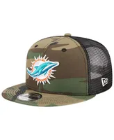 Men's New Era Camo Miami Dolphins Main Trucker 9FIFTY Snapback Hat