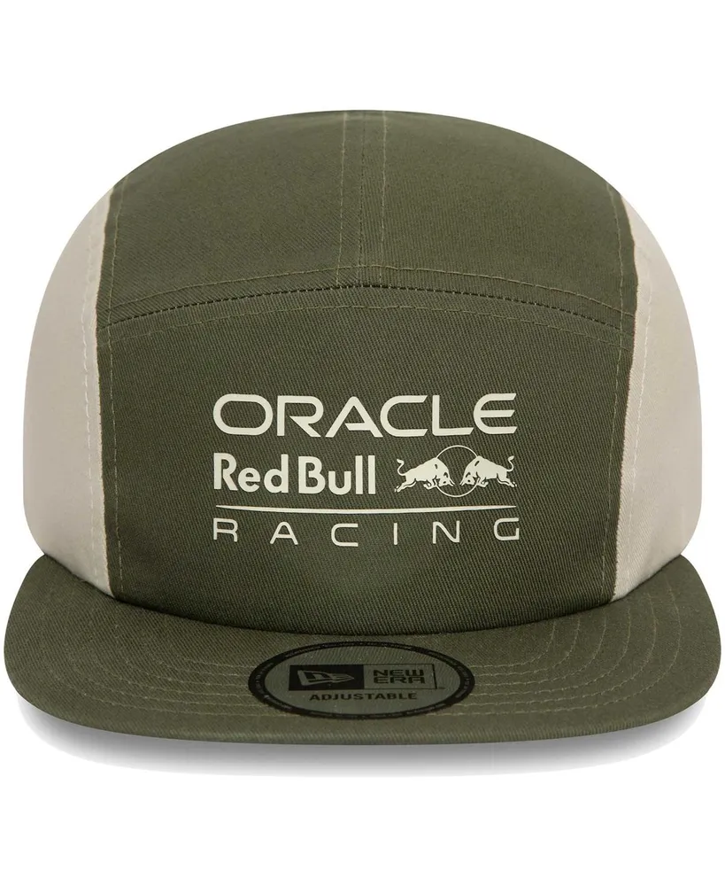 Men's New Era Green Red Bull Racing Seasonal Camper Adjustable Hat