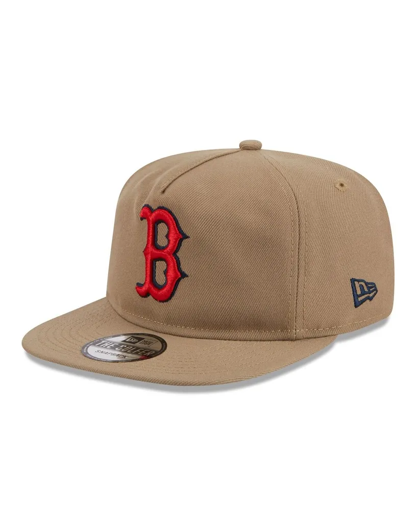 Men's New Era Khaki Boston Red Sox Golfer Adjustable Hat