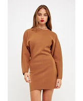 Grey Lab Women's Knitted Mini Dress