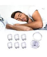 Dartwood Anti-Snoring Device - Silicone Nose Clips to Help Stop Snoring, Improve Sleep Health - 6 Pcs with Case