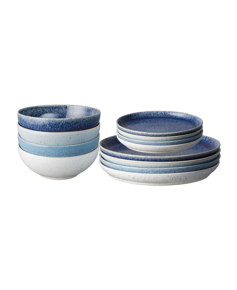 Denby Studio Blue 12-pc Dinnerware Set, Service for 4