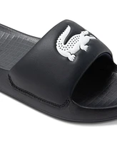 Lacoste Men's Croco 1.0 Slip-On Slide Sandals