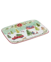 Certified International Joy of Christmas 14" Rectangular Platter Platter