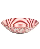 Certified International Peppermint Candy 40 oz Soup Bowls Set of 6, Service for 6