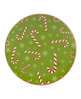 Certified International Holiday Fun 6" Canape Plates Set of 6, Service for 6
