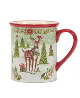 Certified International Joy of Christmas 16 oz Mugs Set of 4