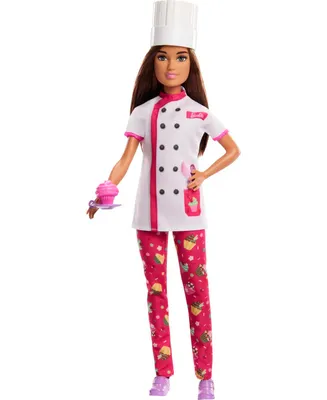 Barbie Doll and Accessories, Career Pastry Chef Doll - Multi