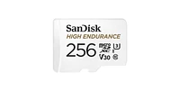 SanDisk High Endurance Micro Sdx Card for 256GB, U3, V30 C10 Full Hd Recording