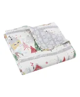 Levtex Joulset Holiday Reversible Quilted Throw, 50" x 60"