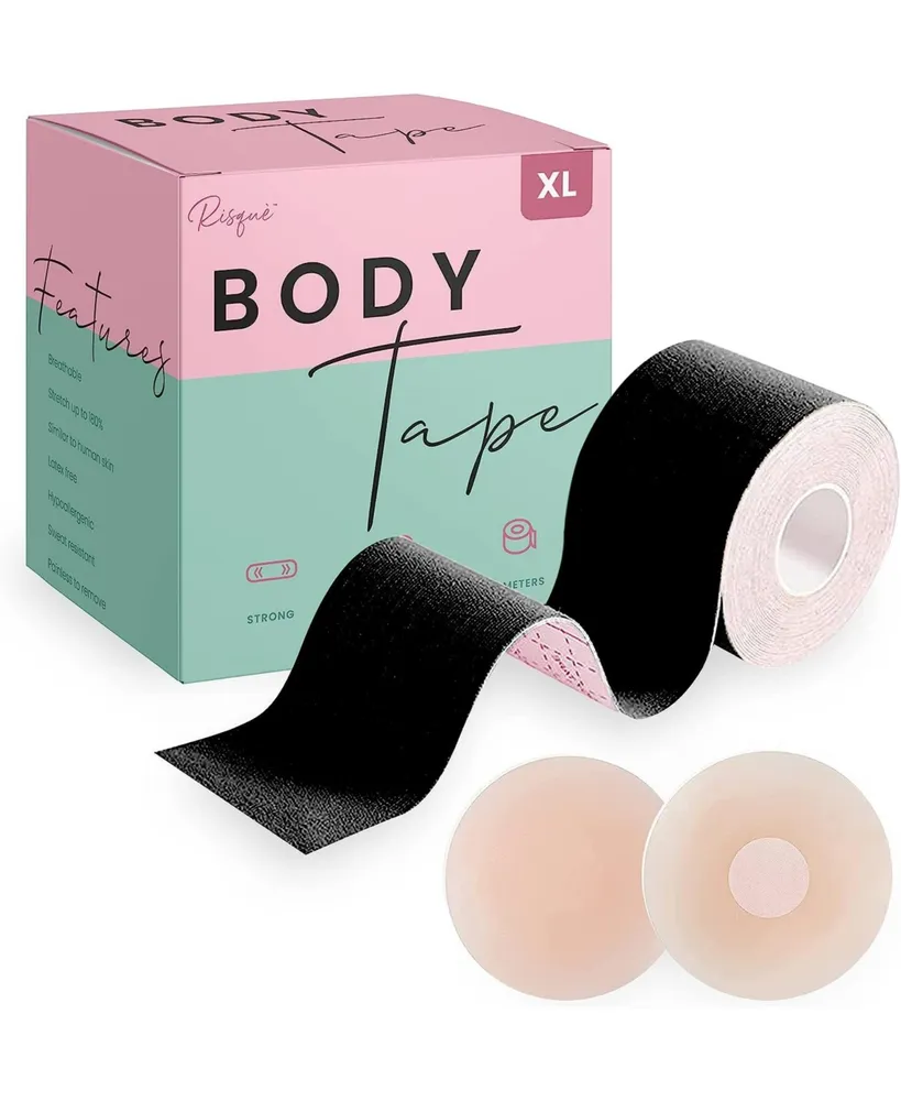 Risque Plus Size Xl Black Breast Lift Tape, 1roll