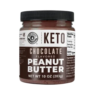 Keto Chocolate Peanut Butter Spread with Mct Oil and real Cocoa (Dark Chocolate) | Low Carb, No Added Sugar, Dairy & Lactose Free, Ketogenic | Gourmet