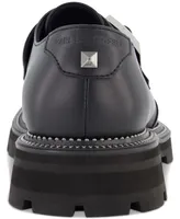 Karl Lagerfeld Paris Men's Leather Monk Strap Shoes