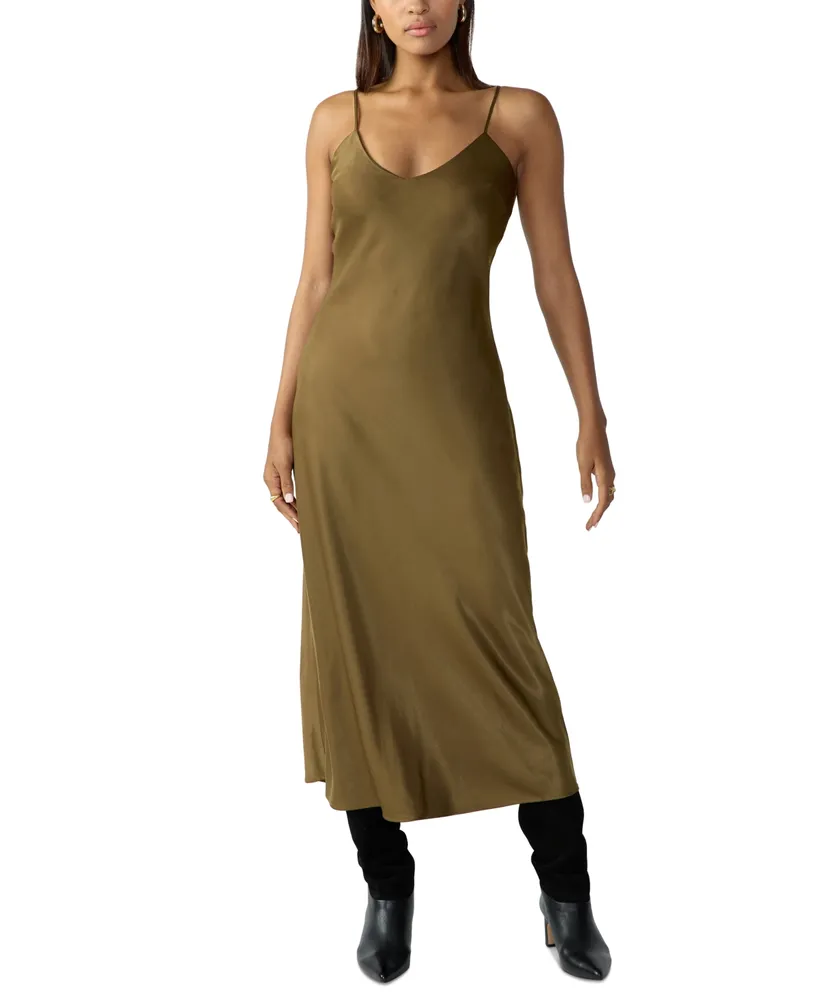 Sanctuary Women's V-Neck Slip Midi Dress