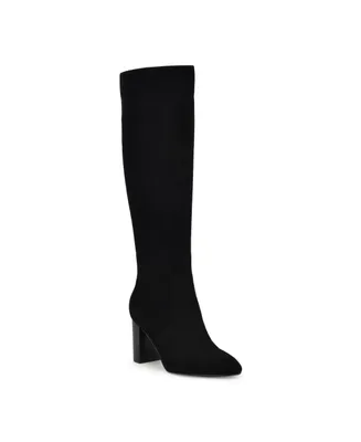 Nine West Women's Otton Stacked Block Heel Dress Boots